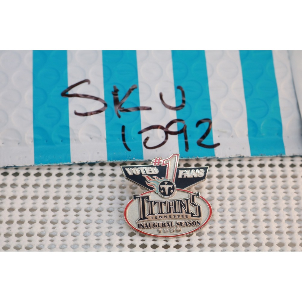 Pro Specialties Tennessee Titans Pin Unisex OS Silver Inaugural Season 1999 NFL